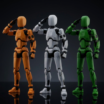 Titan Tiranga Squad saluting — patriotic Independence Day action figures
