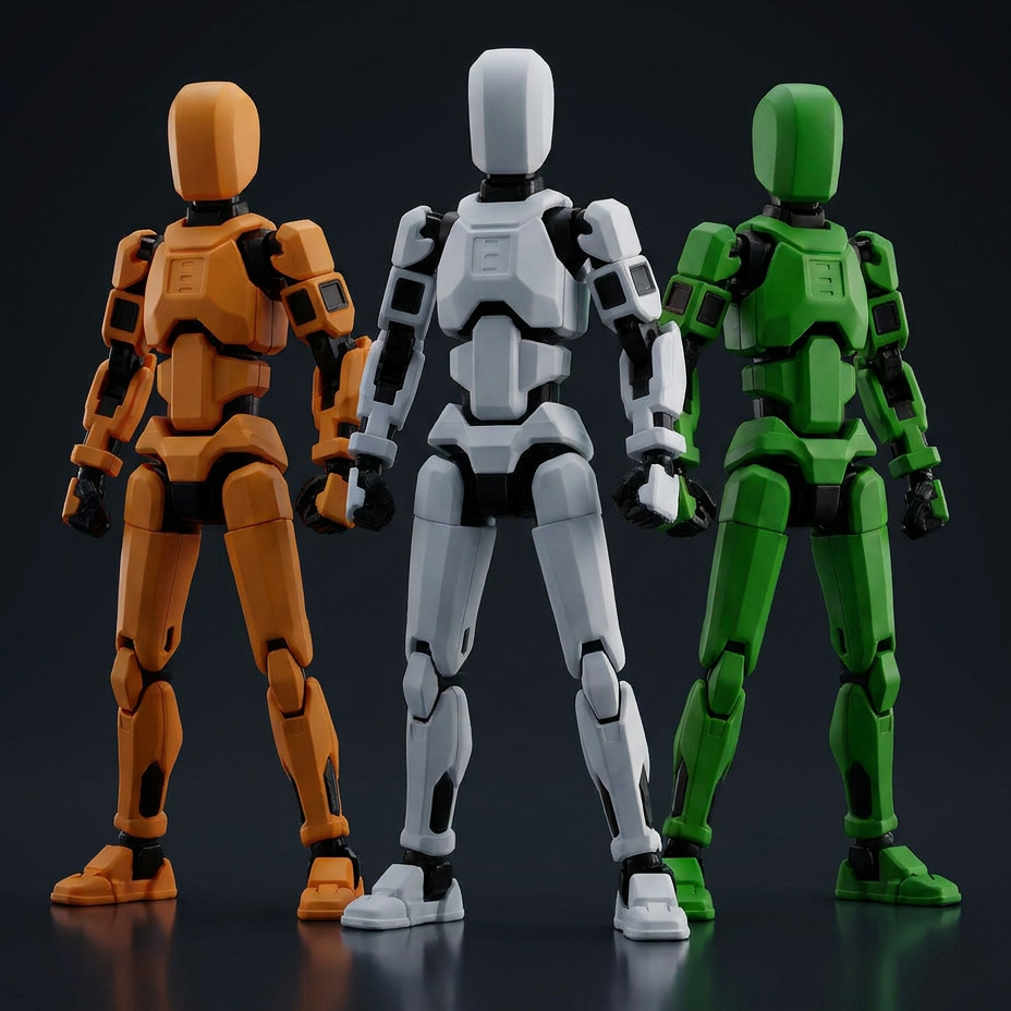 Titan Tiranga Squad — Saffron, White and India-Green 3-figure articulated action set, Made in India