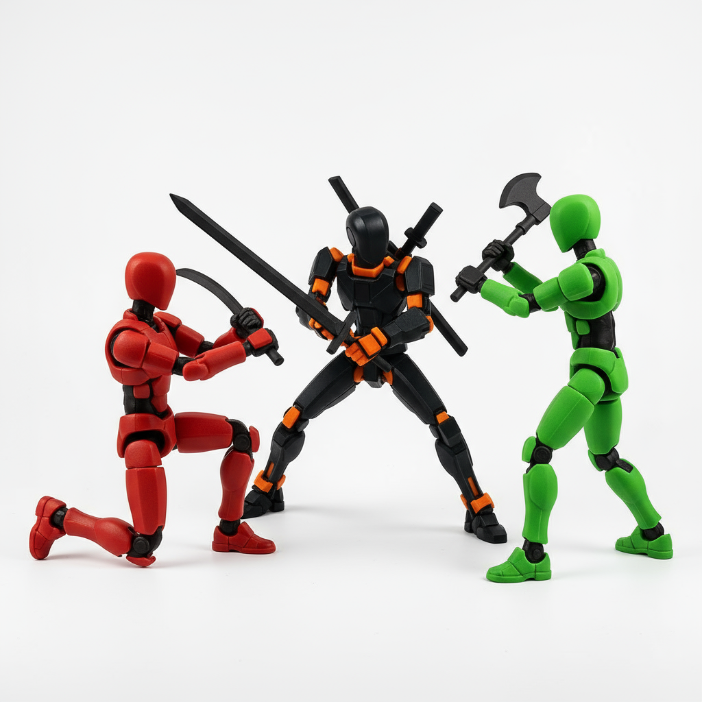 Robot Action Figures Product Shot