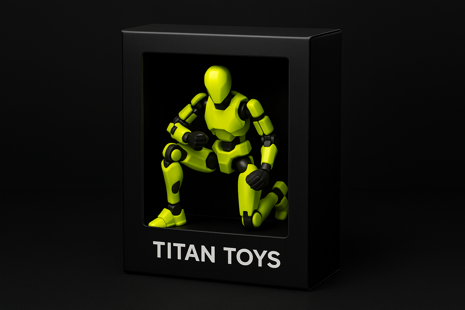 Robot in Packaging - Black BG