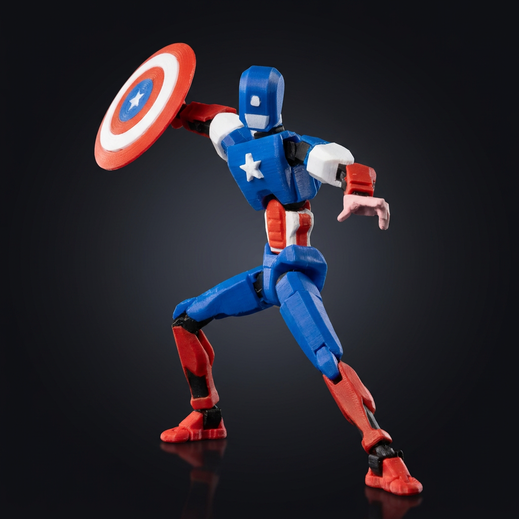Sentinel Patriot poseable figure detail view