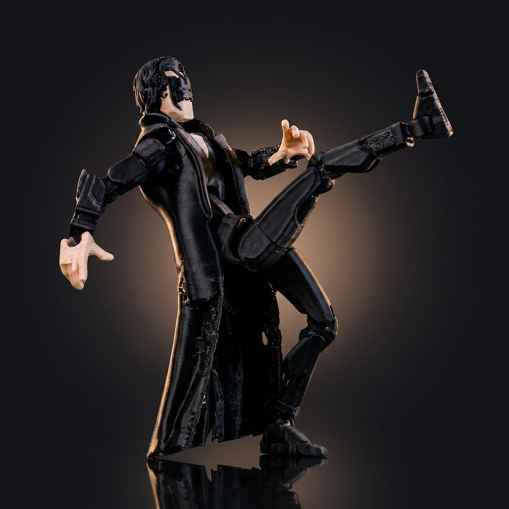 Shadow Prime masked hero figure detail view