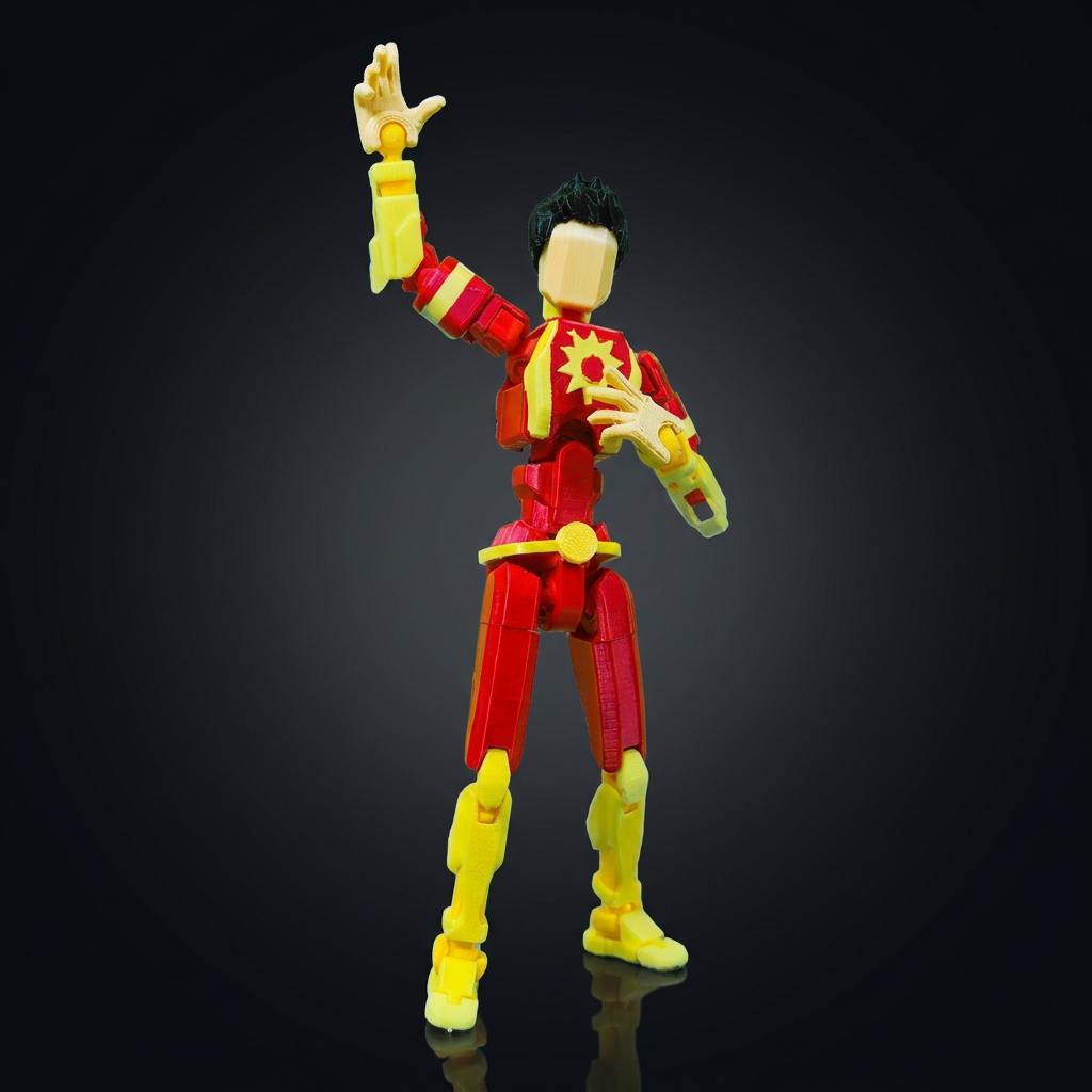 Shaktivaan power-hero figure front view