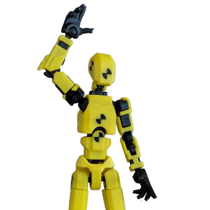 Titan 13 Crash Tester Yellow — greeting pose