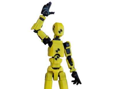Titan 13 Crash Tester Yellow — greeting pose