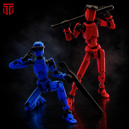 Red Titan · The Warrior · 13-joint articulated action figure with sword — Titan Toys India
