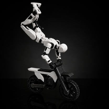 White Rider Titan poseable action figure, Made in India by Titan Toys