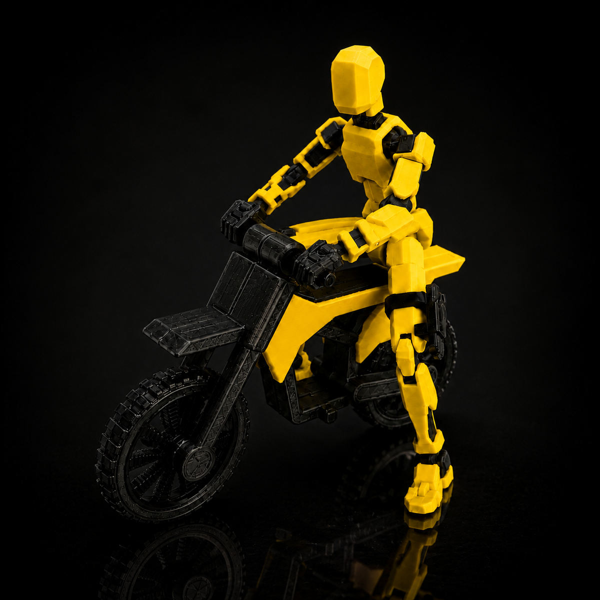 Yellow Rider Titan Made in India, 13-joint articulated, Titan Toys
